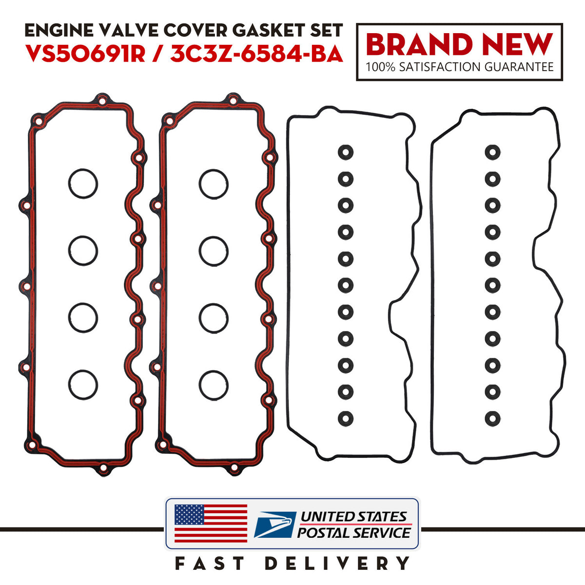 6.0L Power Stroke Valve Cover Gasket - New Direct-Fit Diesel Replacement