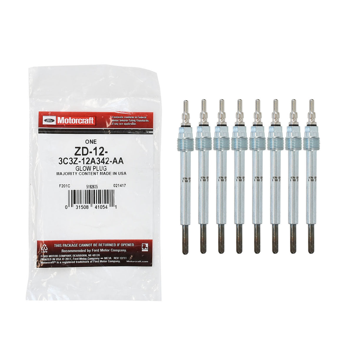 6.0L Power Stroke Glow Plug - New Direct-Fit Diesel Replacement