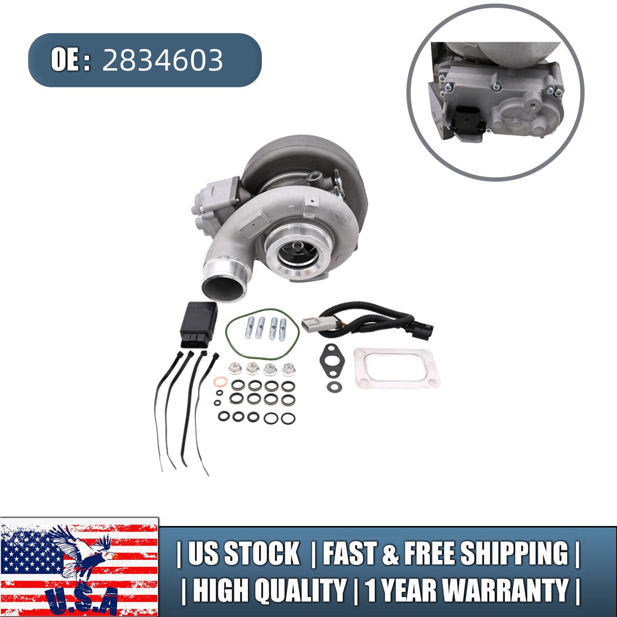 6.7L Cummins Turbo Actuator - Remanufactured Direct-Fit Diesel Replacement