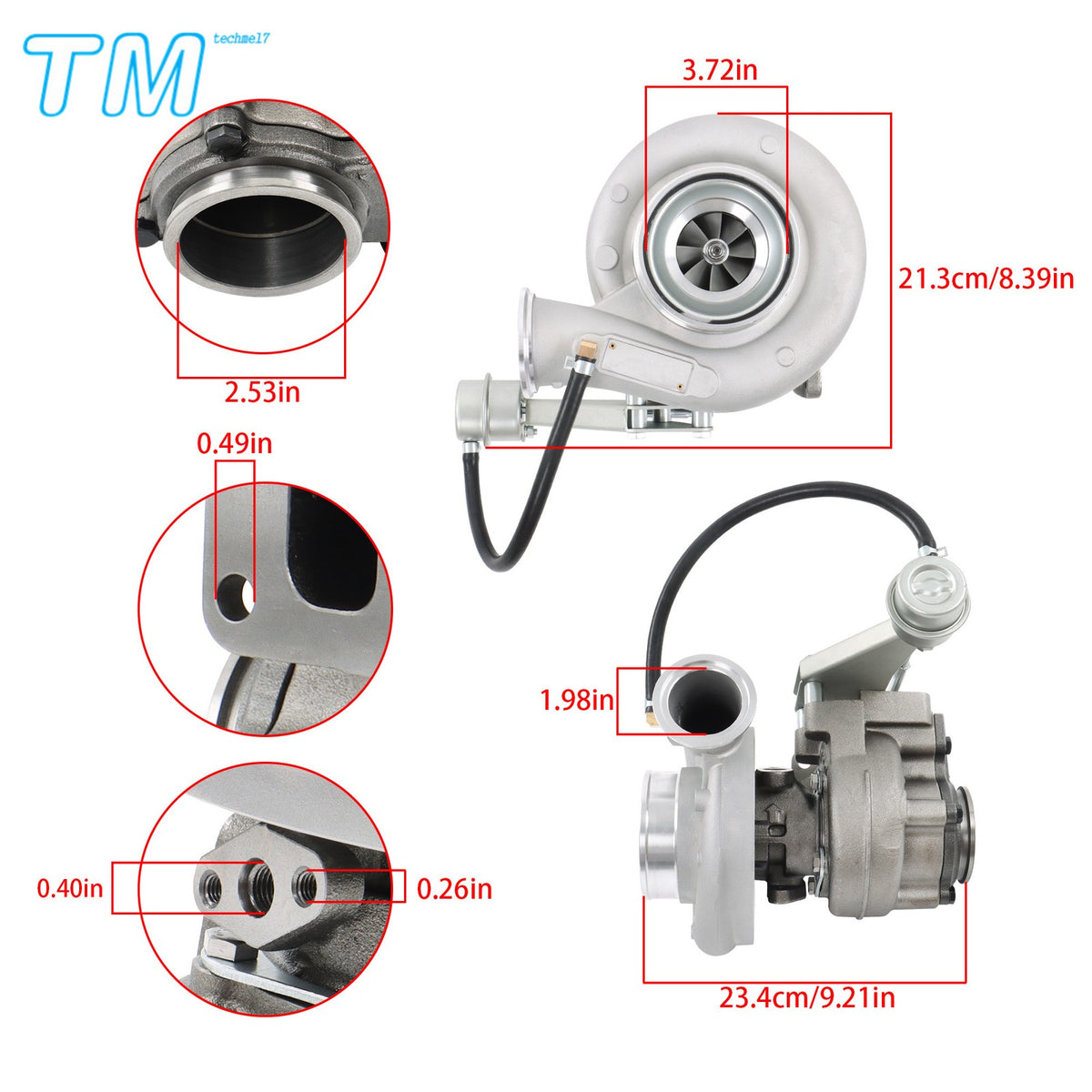 5.9L Cummins Turbocharger 1994-98 - Remanufactured Direct-Fit Diesel Replacement