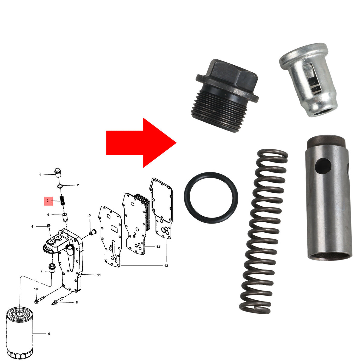 5.9L Cummins Oil Filter - New Direct-Fit Diesel Replacement