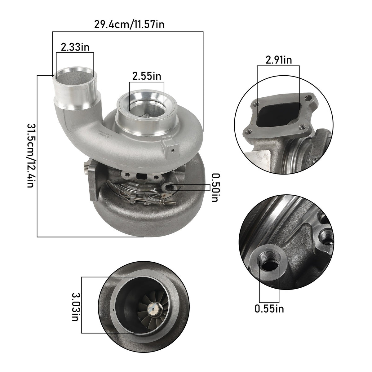 6.7L Cummins Turbocharger 2007-2012 - Remanufactured Direct-Fit Diesel Replacement